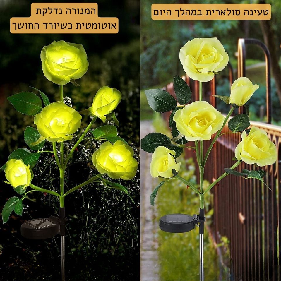 תאורת חמשת הורדים הסולארית | אודמלו ישראל