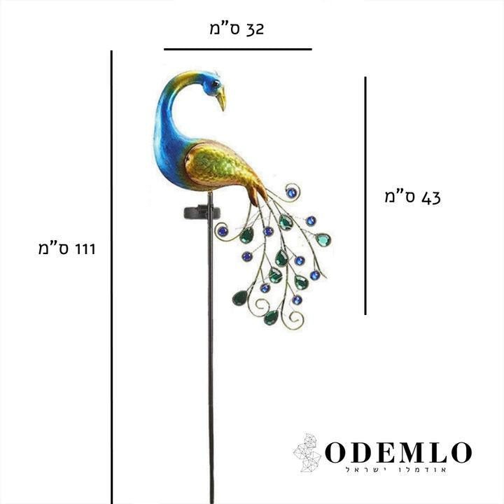 מנורת הטווס הסולארית | אודמלו ישראל