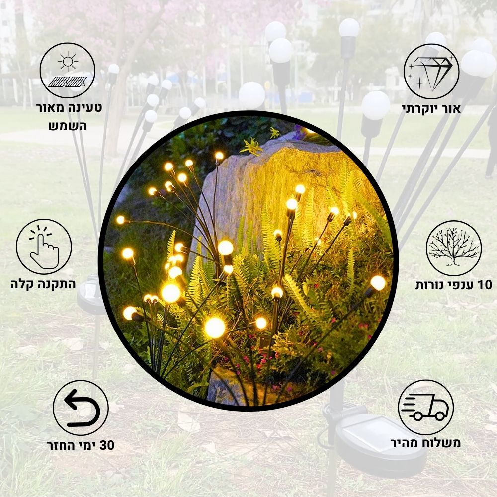 תאורת הגחליליות הסולארית | אודמלו ישראל